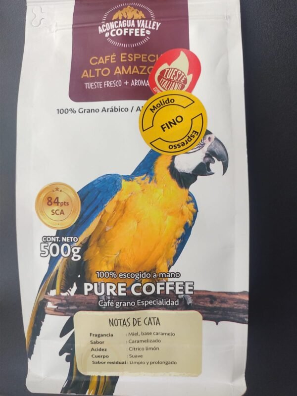 Café grano molido fino 100% arábico