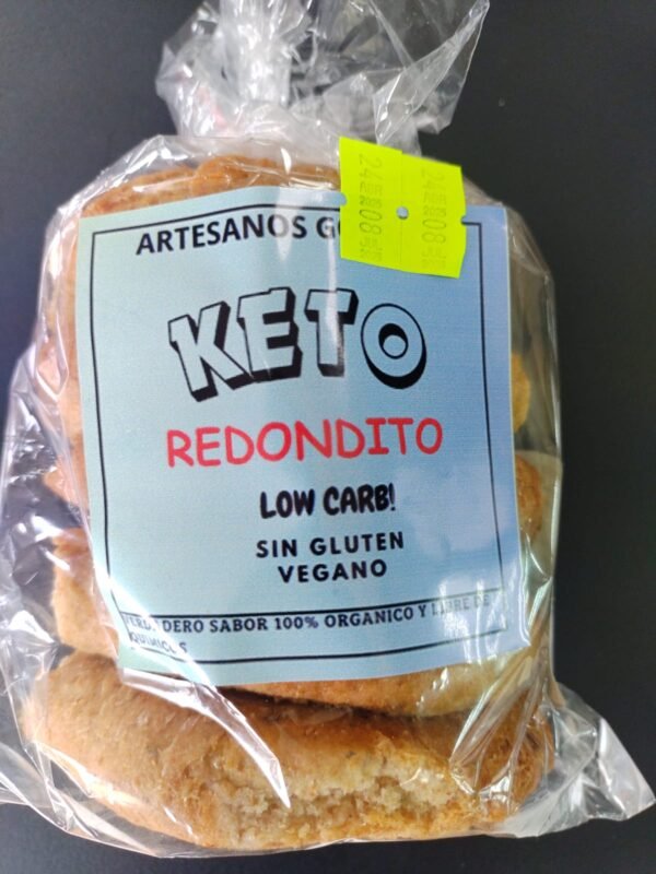 Pan tipo hamburguesa bajo en carbohidratos vegano