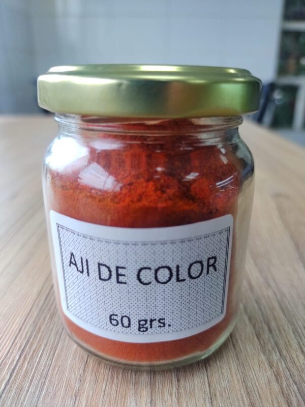 Ají de color frasco