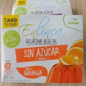 Jalea vegana sin azúcar sabor naranja
