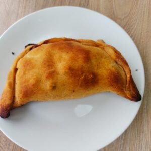 Empanada de pino horneada congelada, sin lácteos.